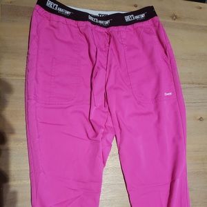 Grey's anatomy active pink scrub pants